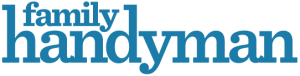 Logo of Family Handyman, featuring bold blue text. This image represents a resource for home improvement tips and DIY projects.